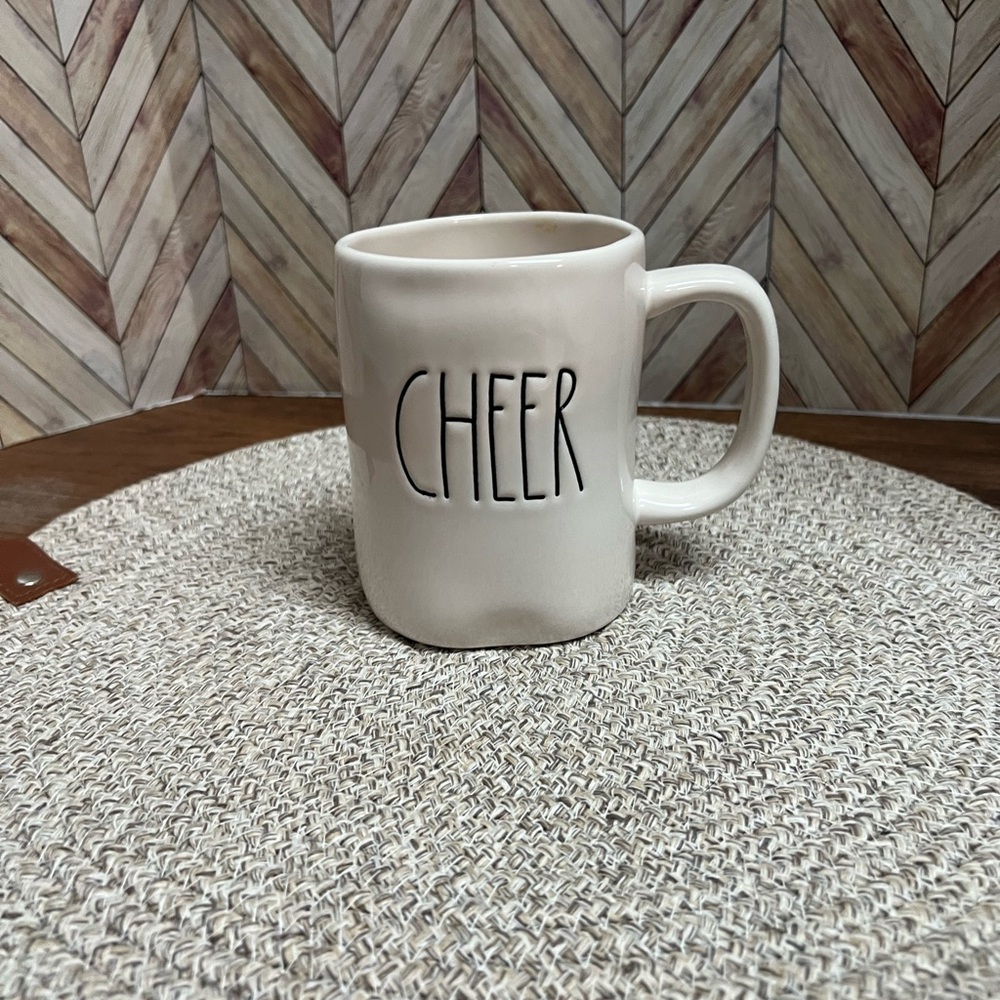 Rae Dunn Cream 'Cheer' Mug